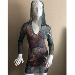 VTG Guess Tattoo Hoodie